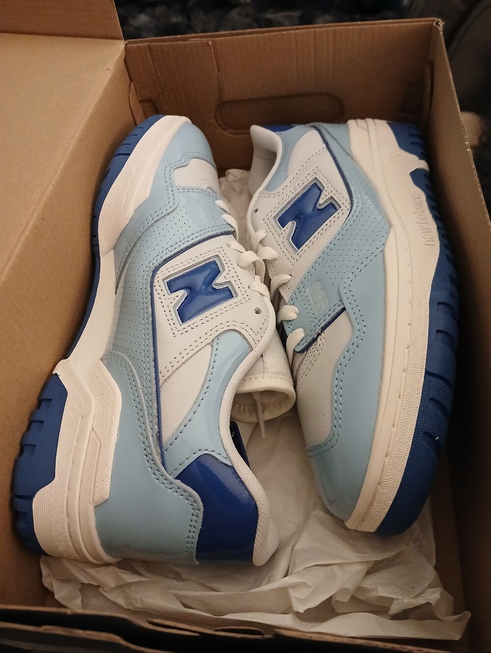 New Balance Light Blue and Navy Blue Sneakers